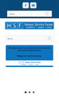 Mobile Screenshot of humanserviceforum.org
